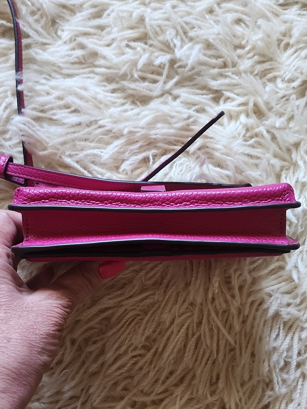 NWOT Michael Kors Jet Set Small Charm Leather Phone Crossbody - Picture 13 of 16